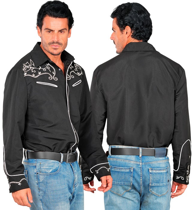 Black Western Cowboy Shirt