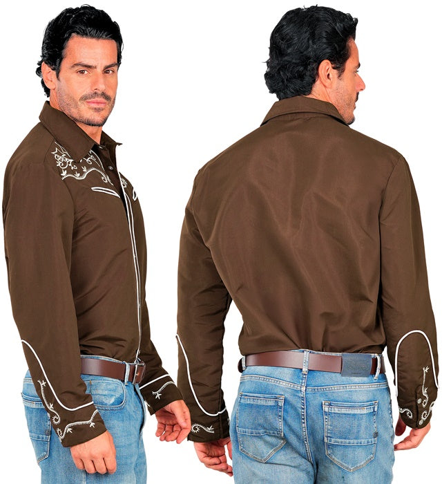Brown Western Cowboy Shirt