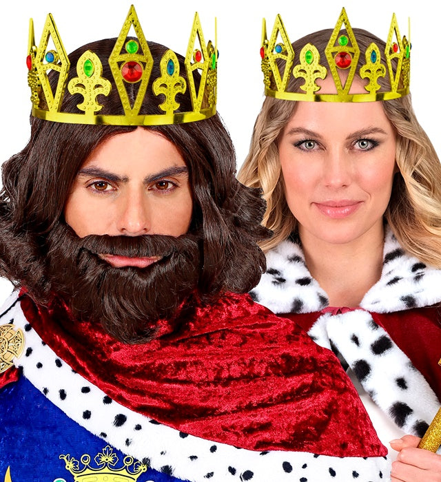 Jewelled King & Queen Crown