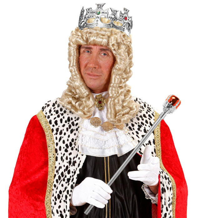 Silver King Crown With Gems