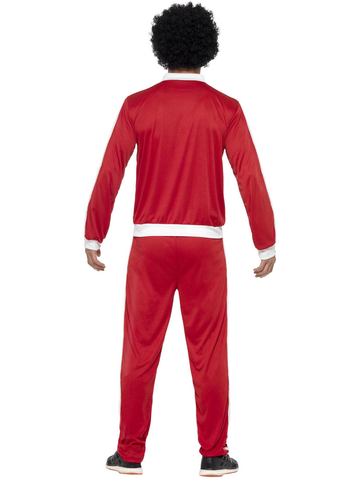 Scouser Tracksuit Adult Red White Jacket and Trousers 3