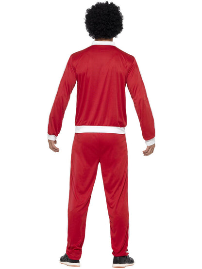 Scouser Tracksuit Adult Red White Jacket and Trousers 3