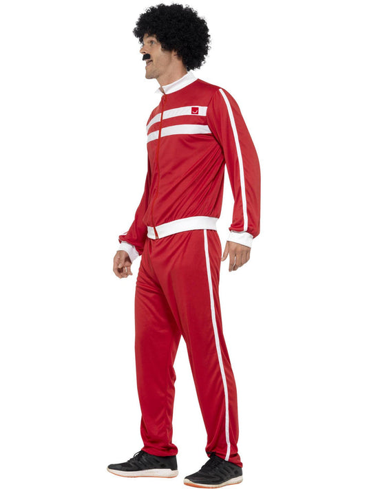 Scouser Tracksuit Adult Red White Jacket and Trousers 2