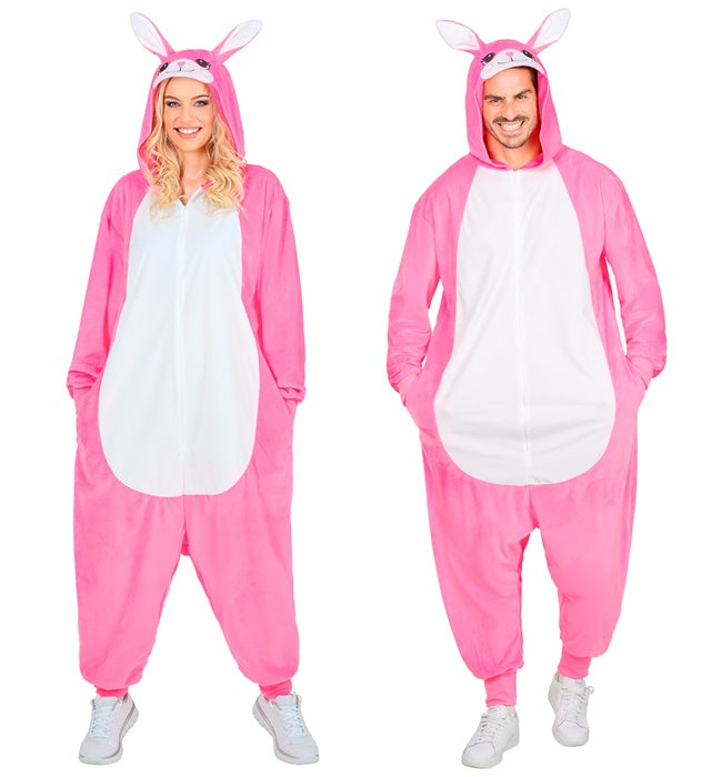 Plush Onesie Bunny  Hooded Jumpsuit 