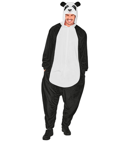 Plush Onesie Panda  Hooded Jumpsuit 