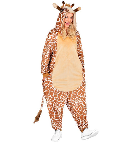 Plush Onesie Giraffe  Hooded Jumpsuit 