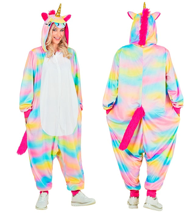 Plush Onesie Unicorn  Hooded Jumpsuit 