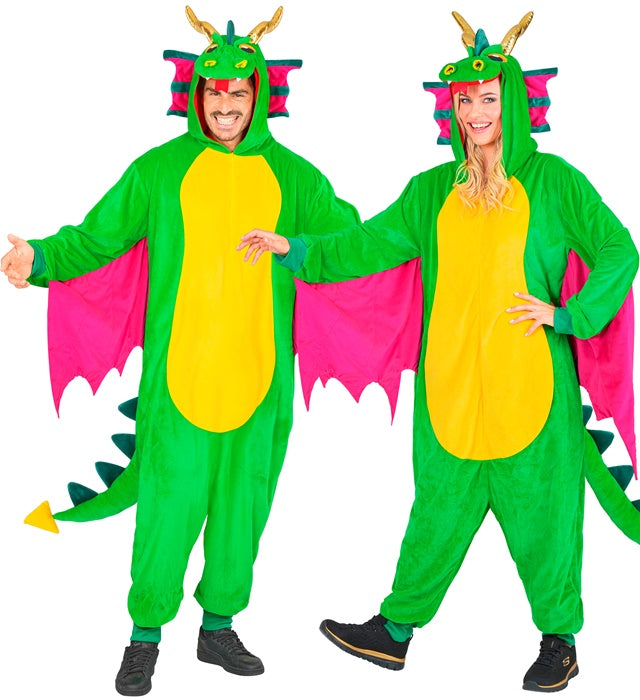 Plush Onesie Dragon  Hooded Jumpsuit 