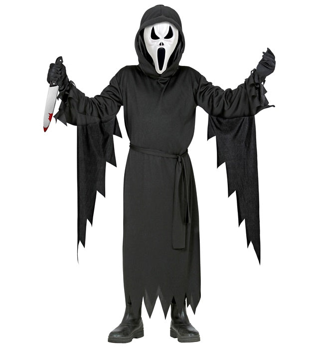Screaming Ghost  Hooded Robe, Belt, Mask 