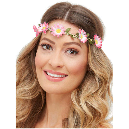 Hawaiian Hippie Daisy Chain Headband Assorted Colours Pack Of 3 1
