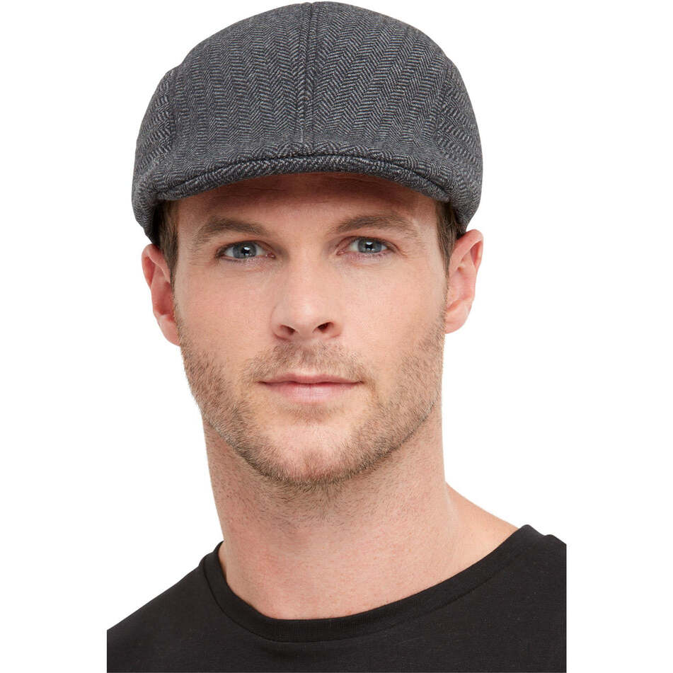 20s Gangster Flat Cap Grey Peaky Blinders Costume Accessory 1