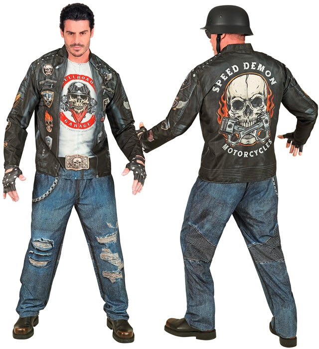 Biker Fast Costume  Jacket, Pants, Gloves 