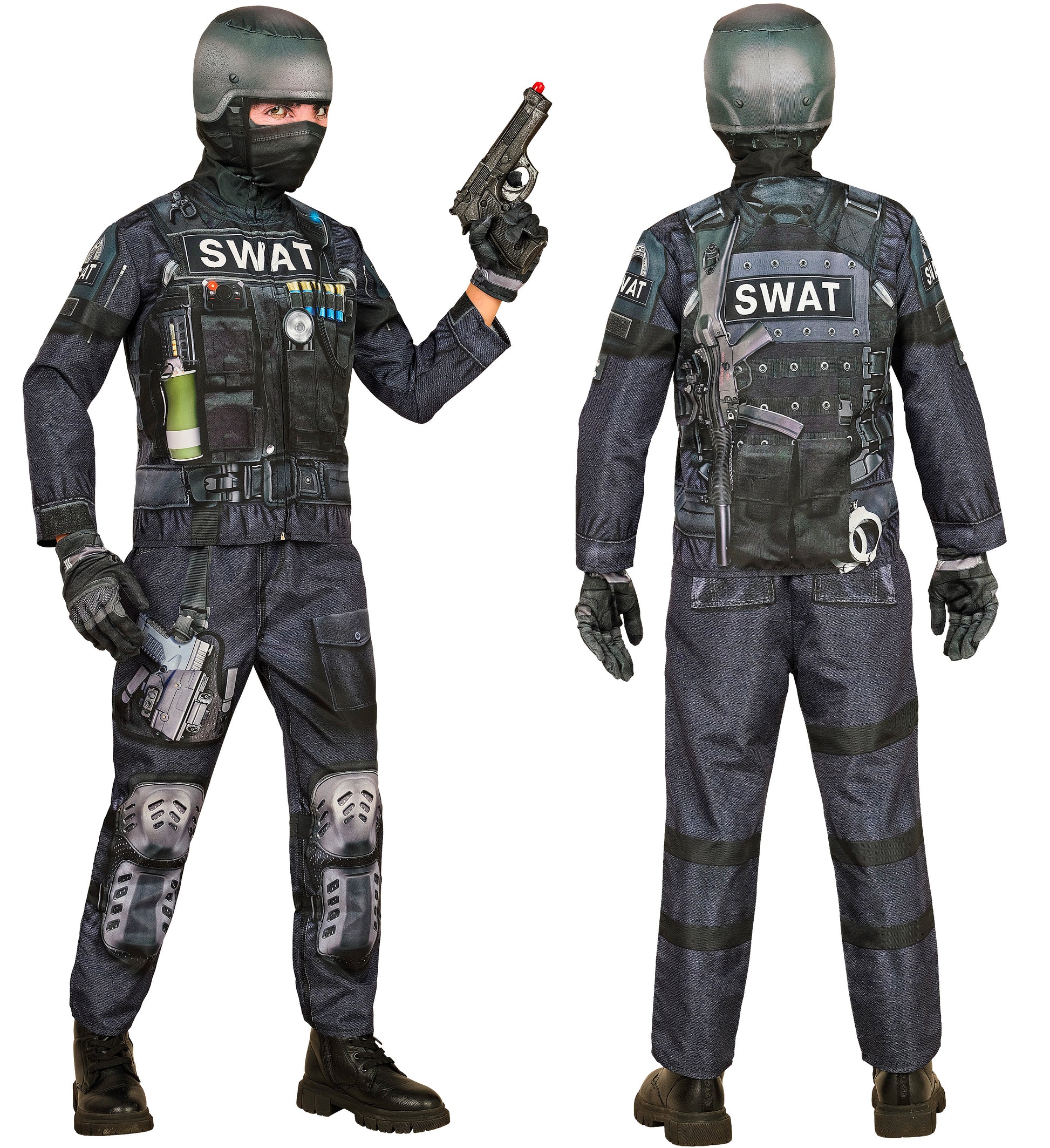 S.W.A.T. Fast Costume  Jacket, Pants, Gloves, Mask 