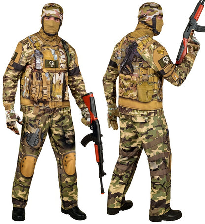 Soldier Fast Costume  Jacket, Pants, Gloves, Mask 