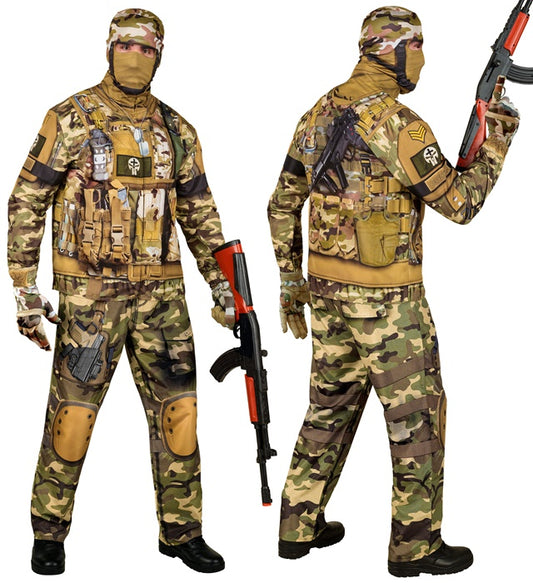Soldier Fast Costume  Jacket, Pants, Gloves, Mask 