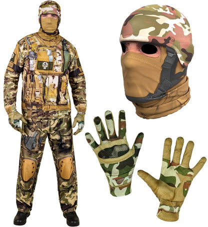 Soldier Fast Costume  Jacket, Pants, Gloves, Mask 