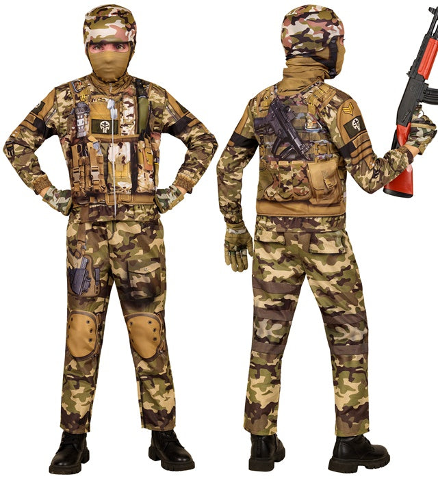 Soldier Fast Costume  Jacket, Pants, Gloves, Mask 