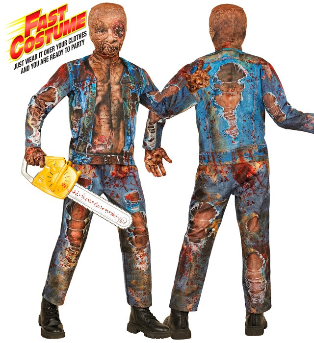 Zombie Fast Costume  Jacket, Pants, Gloves, Mask 