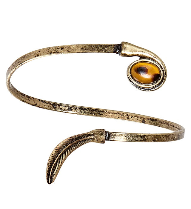 Antiquated Gold Leaf Armband Withamber Gem