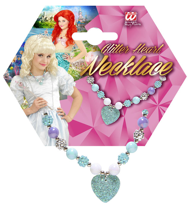 Azure  Heart Beaded Necklace