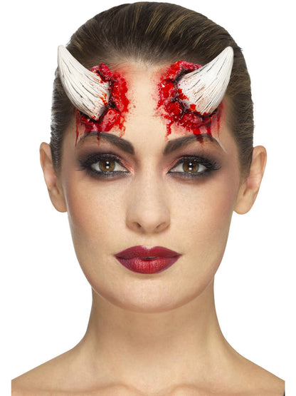 Latex Devil Horn Prosthetics with Adhesive Adult SFX Make Up Accessory 5