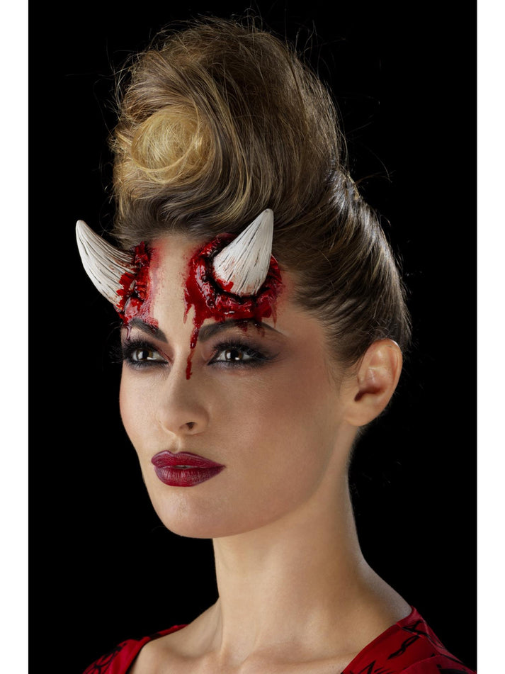 Latex Devil Horn Prosthetics with Adhesive Adult SFX Make Up Accessory 6