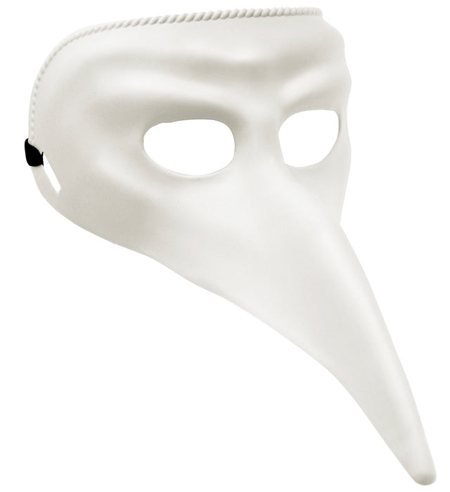Paintable White Venetian Mask Plastic