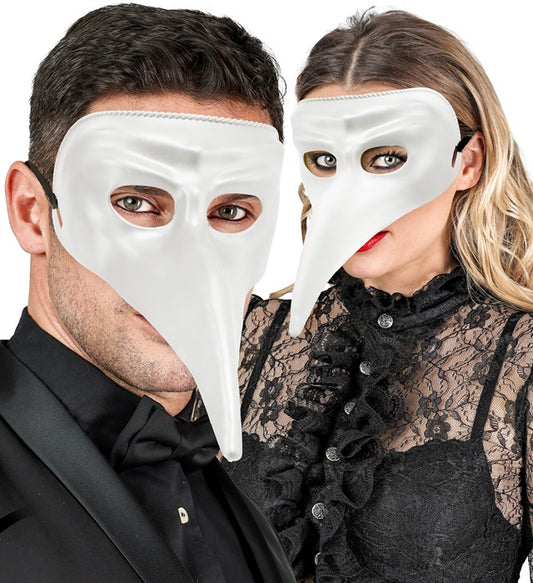 Paintable White Venetian Mask Plastic