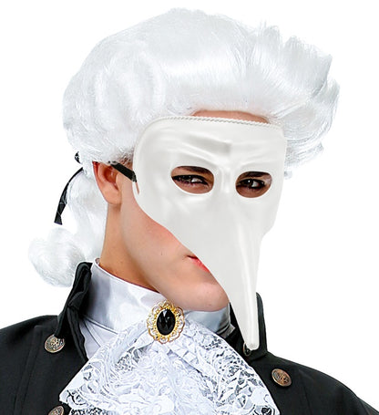 Paintable White Venetian Mask Plastic