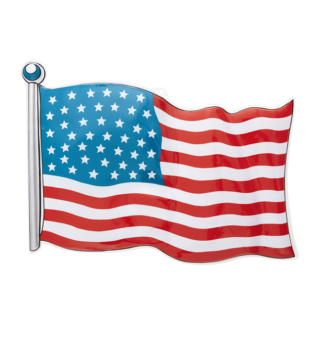 Pvc U.S.A. Flag 62X44 Cm