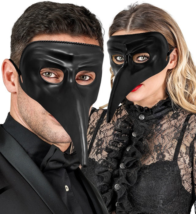 Black Plastic Venetian Mask