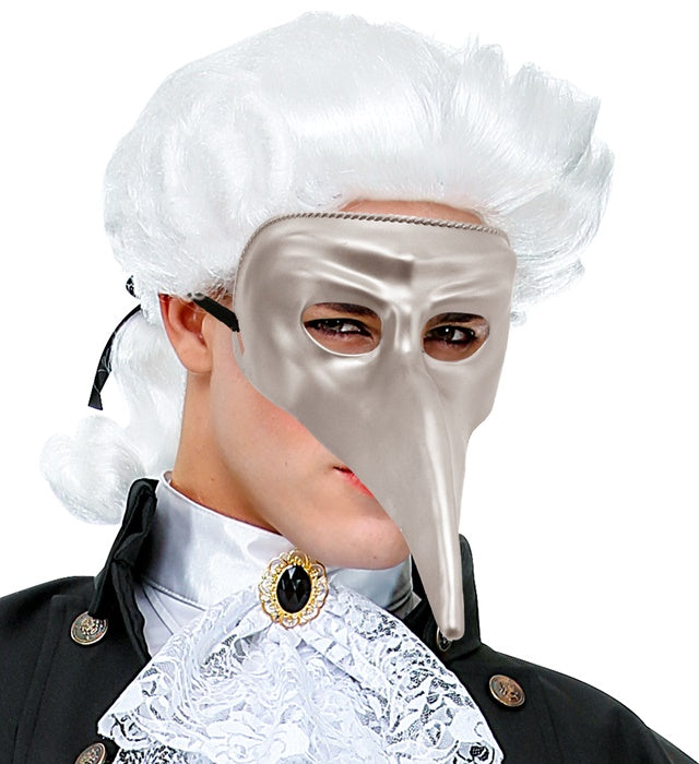 Silver Venetian Mask Plastic