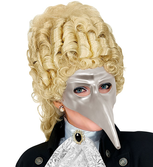 Silver Venetian Mask Plastic