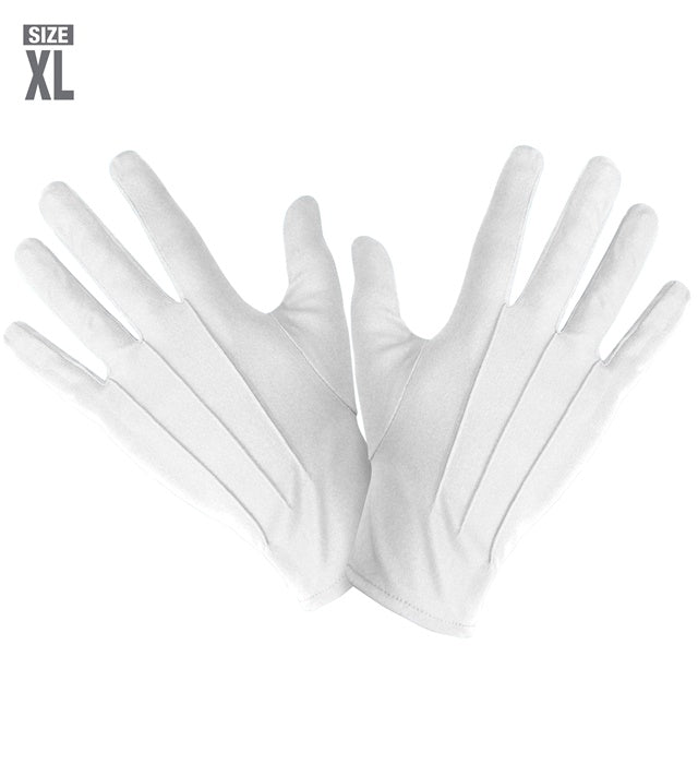 White Gloves Xl Size