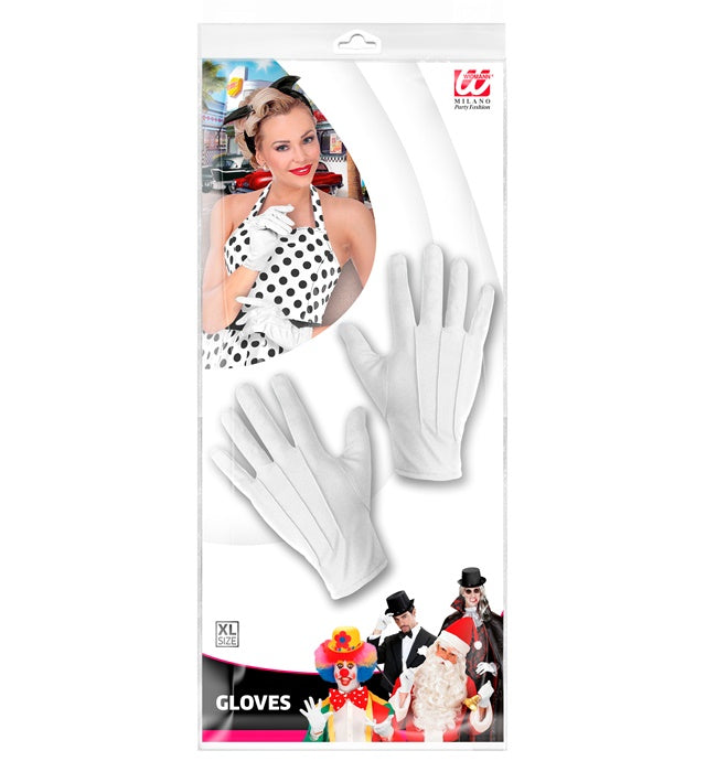 White Gloves Xl Size