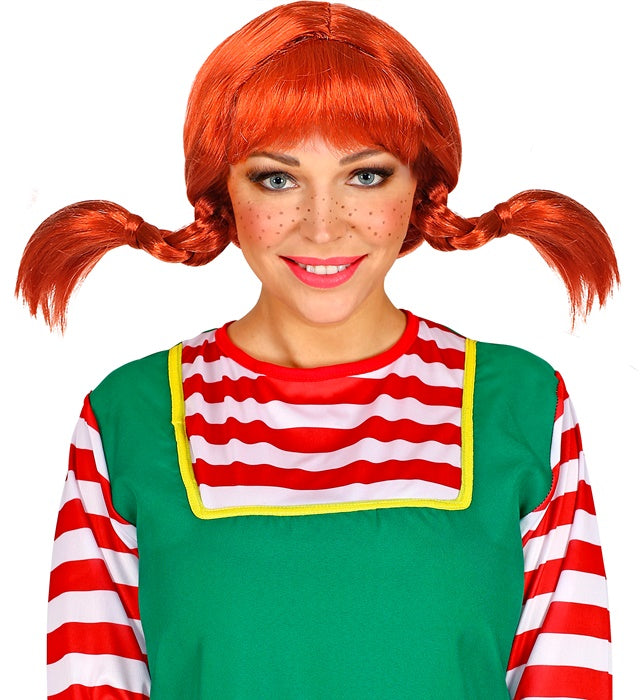 Playful Girl Wig With Bendable Plaits - In Polybag