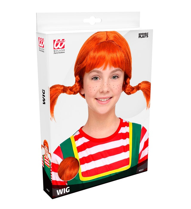 Playful Girl Wig With Bendable Plaits - In Polybag