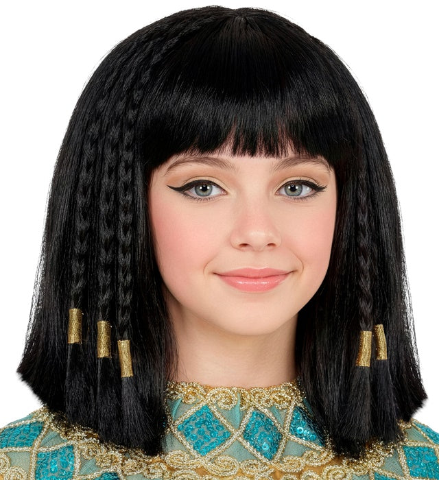 Cleopatra Wig With Decorated Plaits In Box