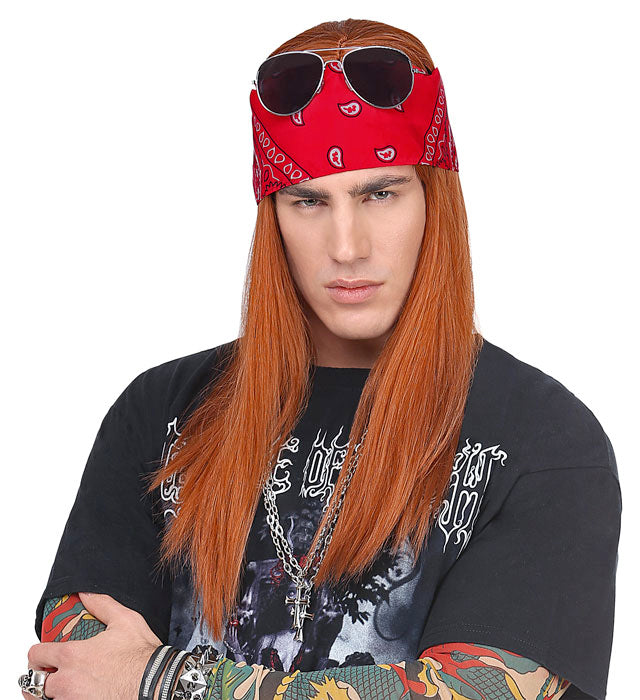 Axel Wig With Bandana & Sunglasses In Polybag