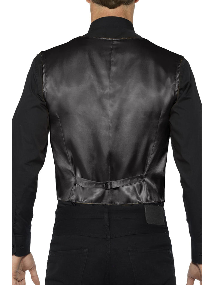 Sequin Waistcoat Black Adult Costume Accessory 3