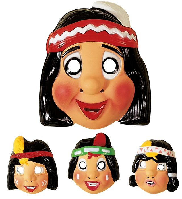 Indian Mask Plastic - 4 Styles Ass.