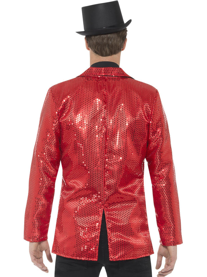 Sequin Jacket Red Mens Costume Accessory 3