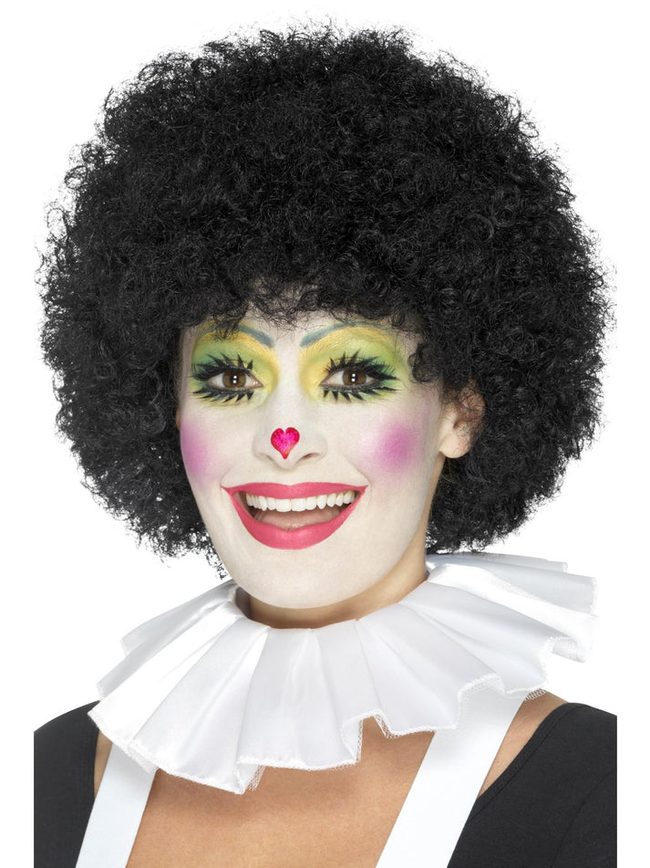 Clown Neck Ruffle White Adult Costume Accessory 1