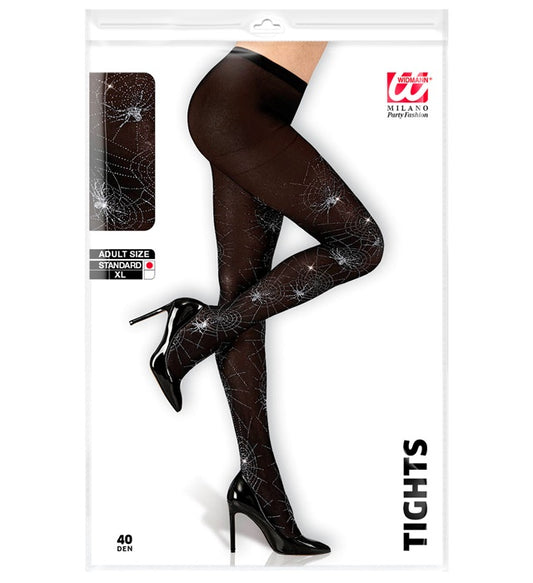 Silver  Spiderweb & Spiderpantyhose 40 Den