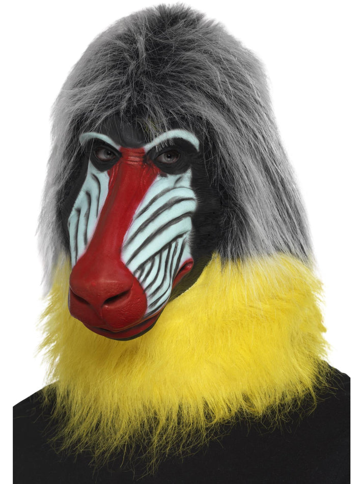 Grey Baboon Latex Mask Full Overhead Adult Lion King Costume Accessory 1