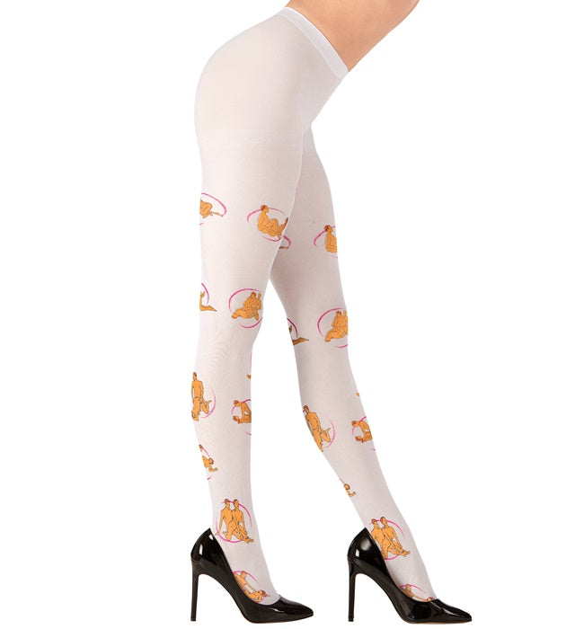 White Kamasutra Pantyhose 40 Den