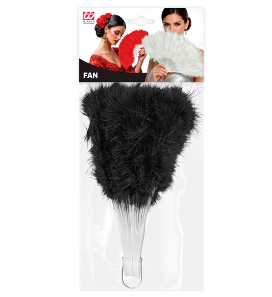 Feather Fan Black
