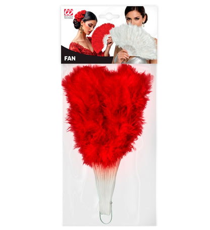 Feather Fan Red