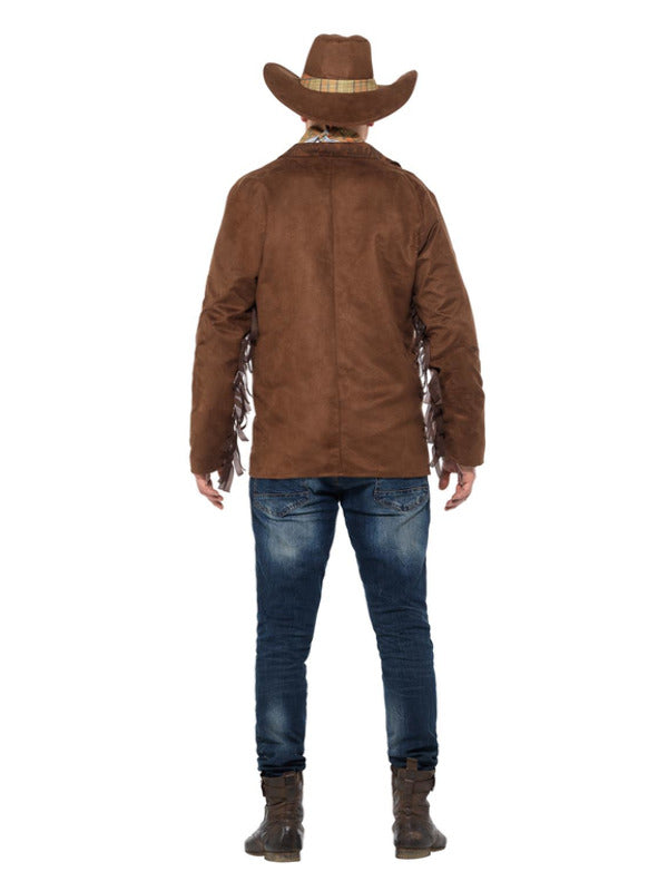 Sheriff Costume Brown Mens Cowboy Lawman Outfit Wild West 4