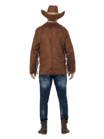Sheriff Costume Brown Mens Cowboy Lawman Outfit Wild West 4